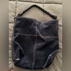Black Suede Women’s Tote